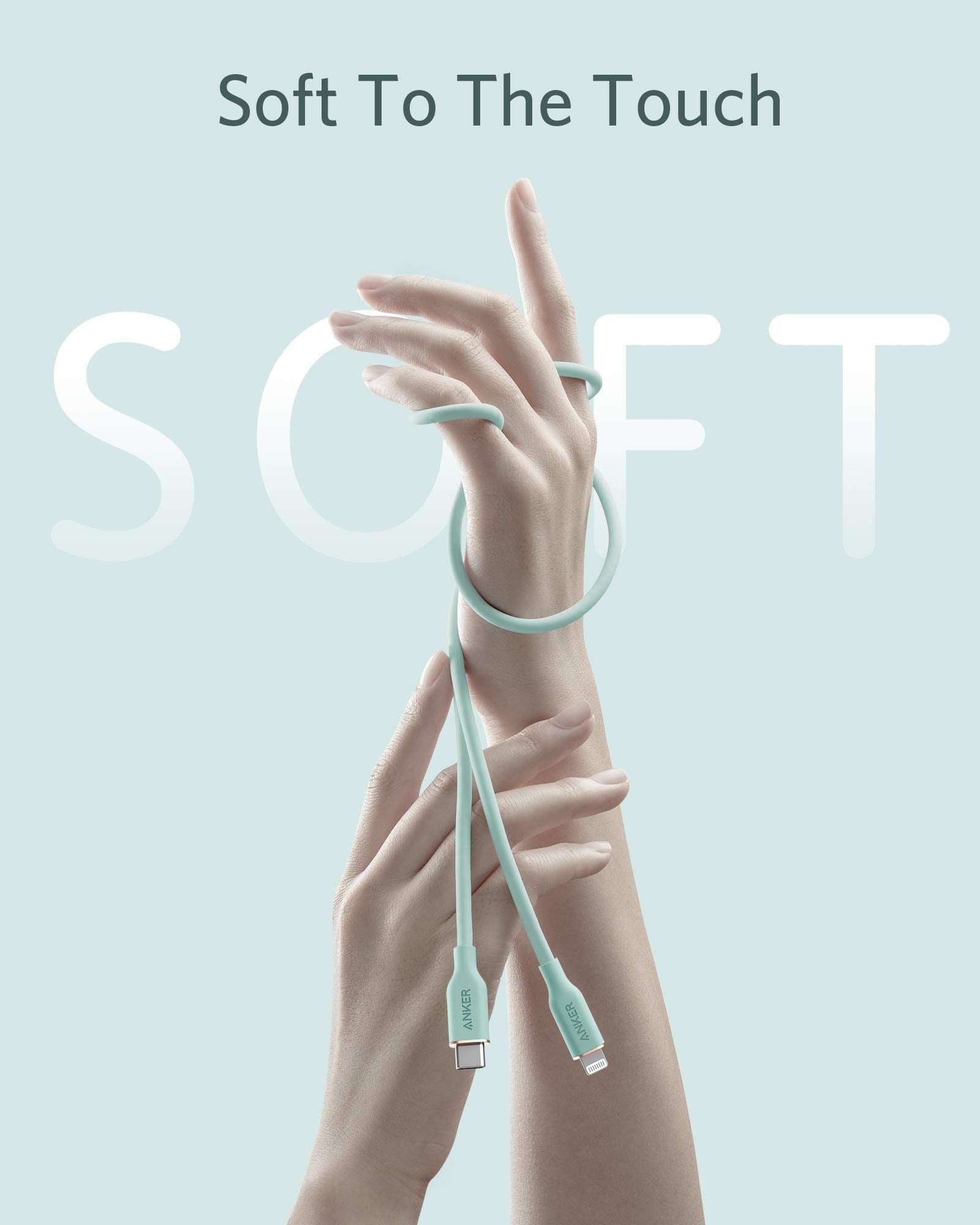 Anker 641 USB-C to Lightning Cable (Flow, Silicone)